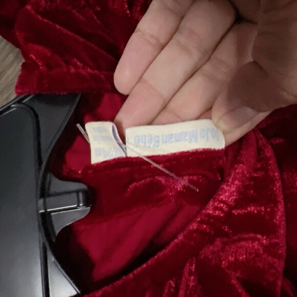 JoJo maman bebe Christmas 🎄Red Cherry Sequin Party Dress Girls 18-24months -NEW - Picture 6 of 7